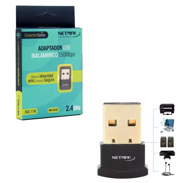 Adaptador USB WIFI Inalámbrico 150Mbps NM-CS150