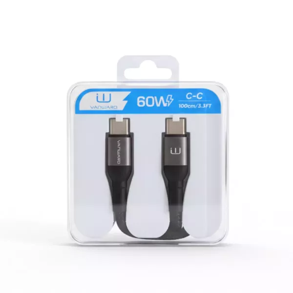Cable De Datos Tipo C A Tipo C Mallado 60W - VANWARD