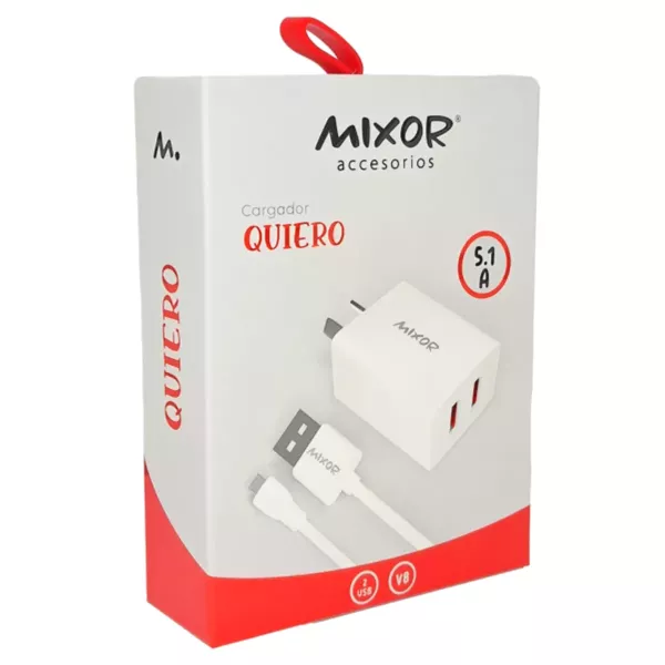 Cargador de Pared QUIERO Micro USB 5.1A Mixor