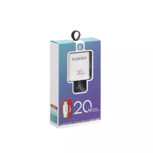 Cargador De Pared Tipo C 20W Ultra rápido 2002 Karsen