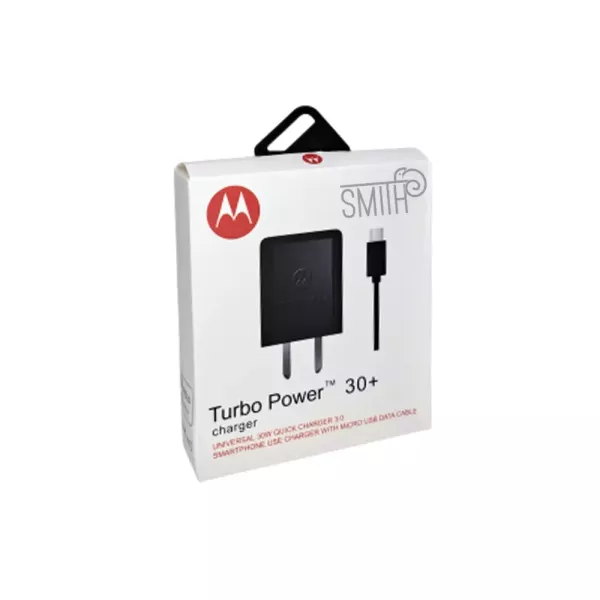 Cargador De Pared Tipo C 30w Turbo Power Charger Moto
