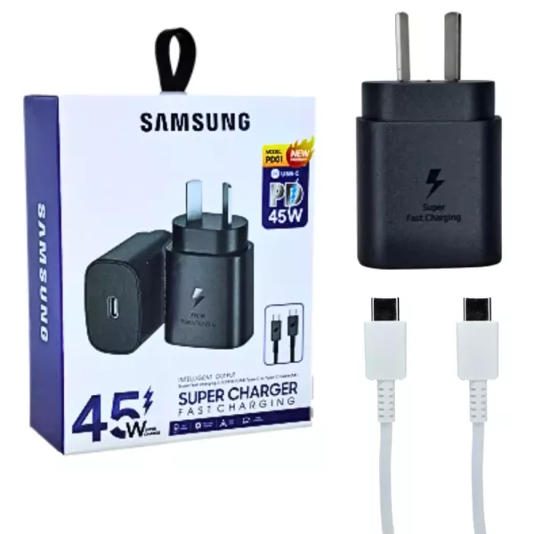 Cargador de Pared Tipo C a Tipo C Samsung 45w PD