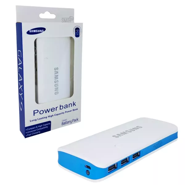 Power Bank Samsung Con Linterna y Puerto USB x3 20000 Mah