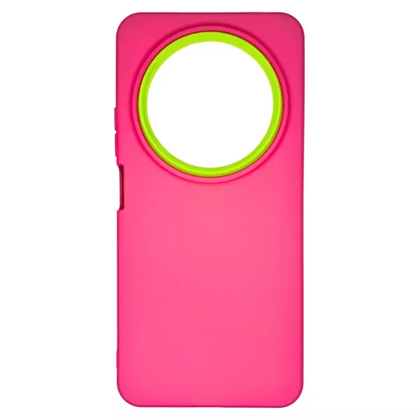 Funda Bumper Samsung A15 Fucsia Con Verde