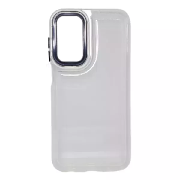 Funda Transparente Con Color Moto E13 Blanco