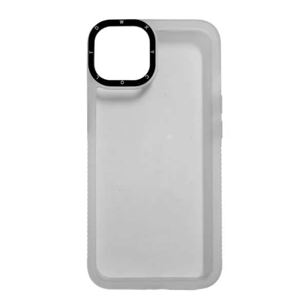 Funda Transparente Con Color Samsung A06 Blanco
