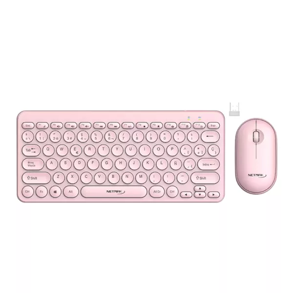 Teclado + Mouse Inalámbrico 2.4Ghz NM-KB850-P NETMAK