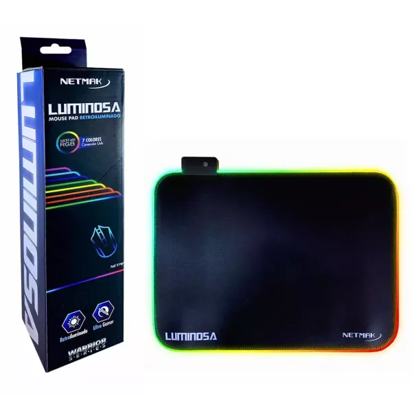 Mouse Pad Luminoso RGB NM-LUMINOSA NETMAK