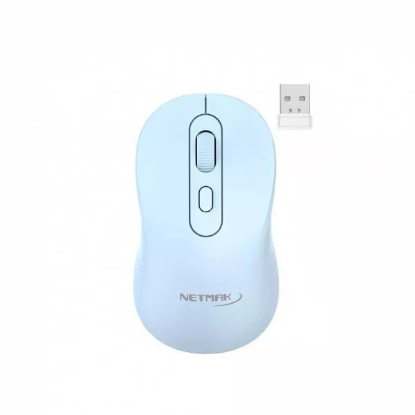Mouse Inalámbrico Recargable NM-M640-B NETMAK