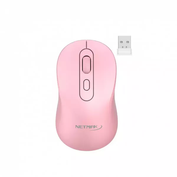 Mouse Inalámbrico Recargable NM-M640-P NETMAK