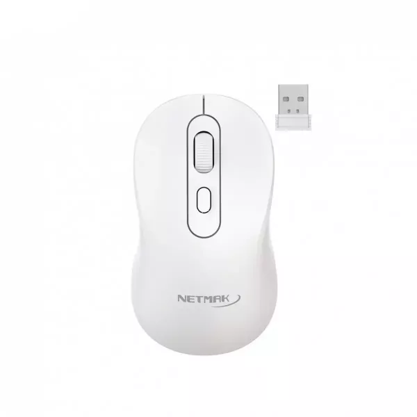 Mouse Inalámbrico Recargable NM-M640-W NETMAK