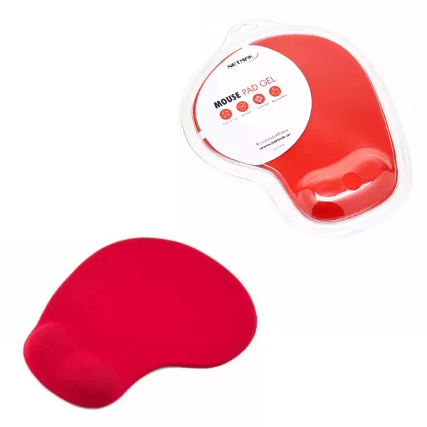 Mouse Pad Con Gel Para Muñeca NM-PGEL R NETMAK