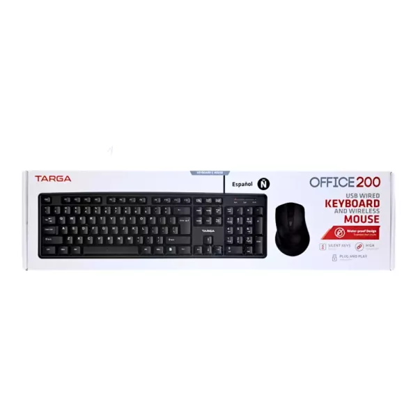 Teclado Multimedia Con Cable USB Targa Office 200