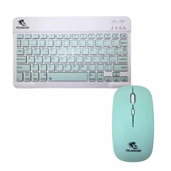 Teclado Bluetooth Recargable + Mouse Kit Yelandar AN-030