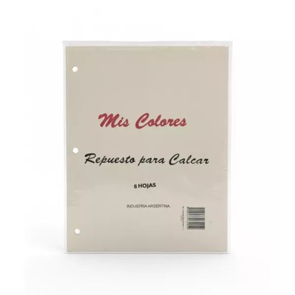 Block Hojas de Calcar Oficio x8 - Mis Colores