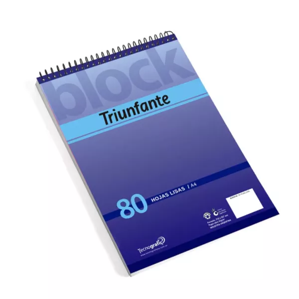 Block Liso A4 x80 - Triunfante