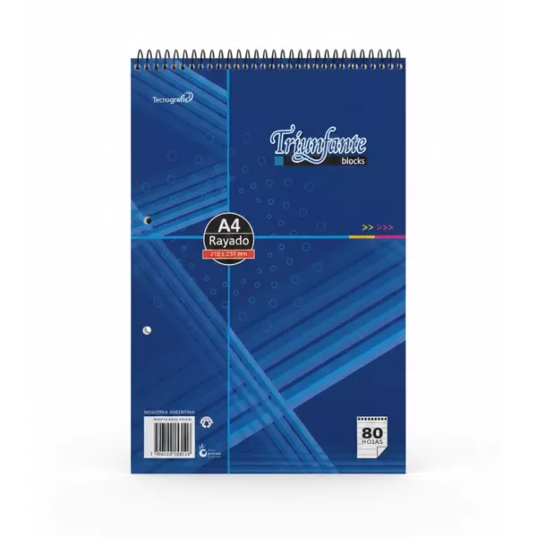 Block Rayado A4 x80 - Triunfante