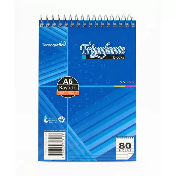 Block Rayado A6 x80 - Triunfante