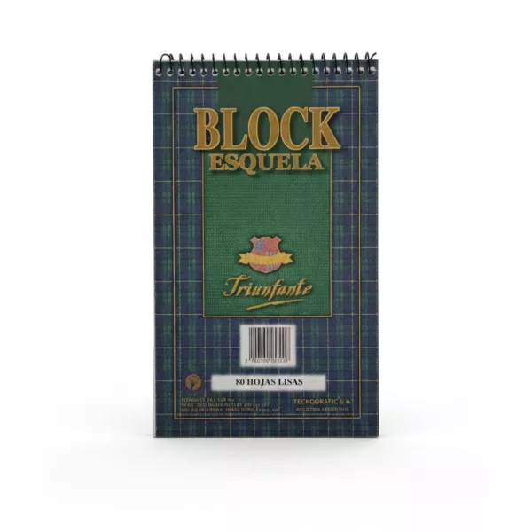Block Liso Esquela x80 - Triunfante