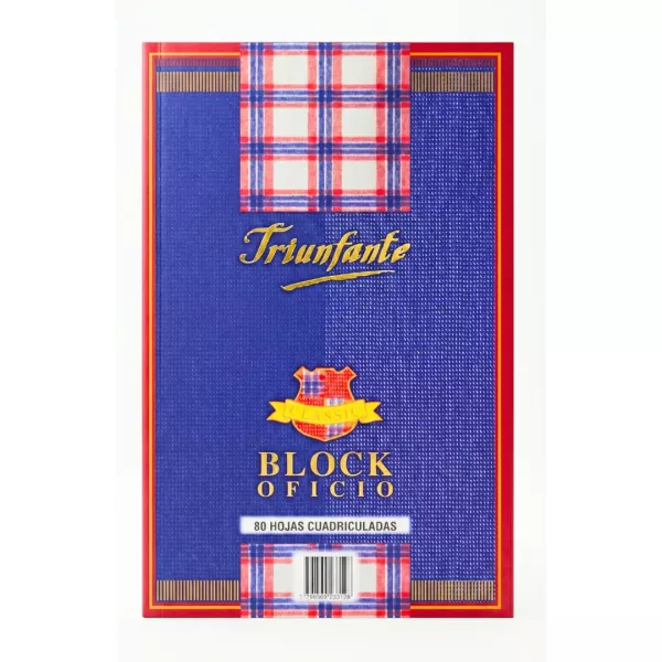 Block Cuadriculado Oficio x80 - Triunfante