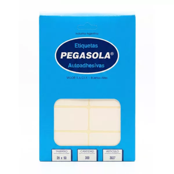 Etiquetas Pegasola x30 Hojas