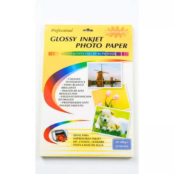 Papel Fotográfico A4 x20 Hojas