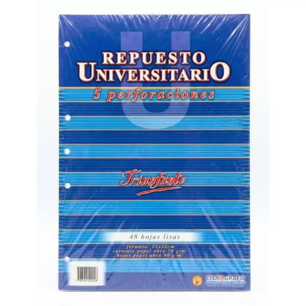 Repuesto Hojas Oficio Lisas x48 - Triunfante