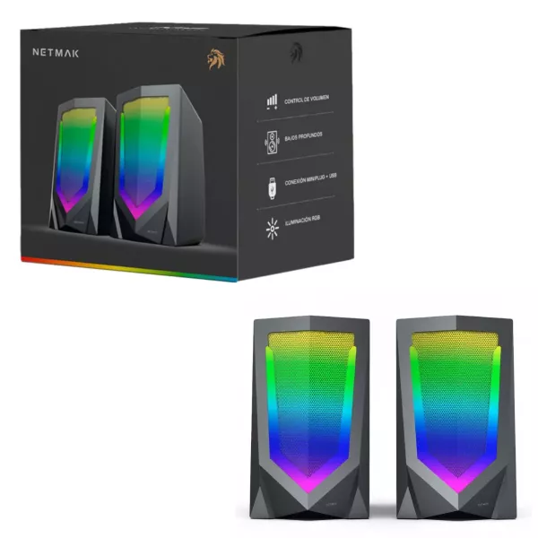 Parlante Gamer RGB NM-N10 NETMAK