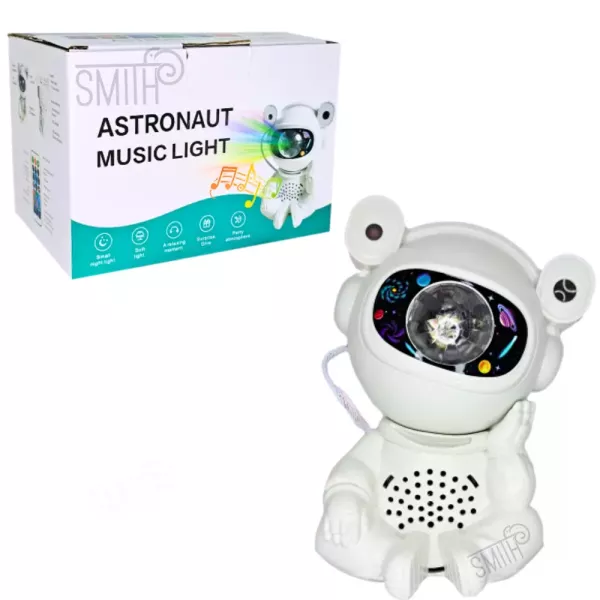 Lámpara Proyector / Parlante Astronauta Music Light X-730