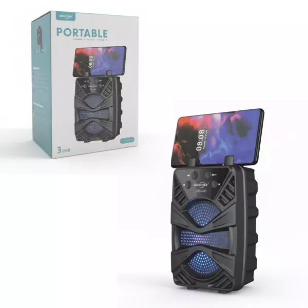 Parlante Bluetooth 3' Con Led Rgb Gts-2386 Greatnice