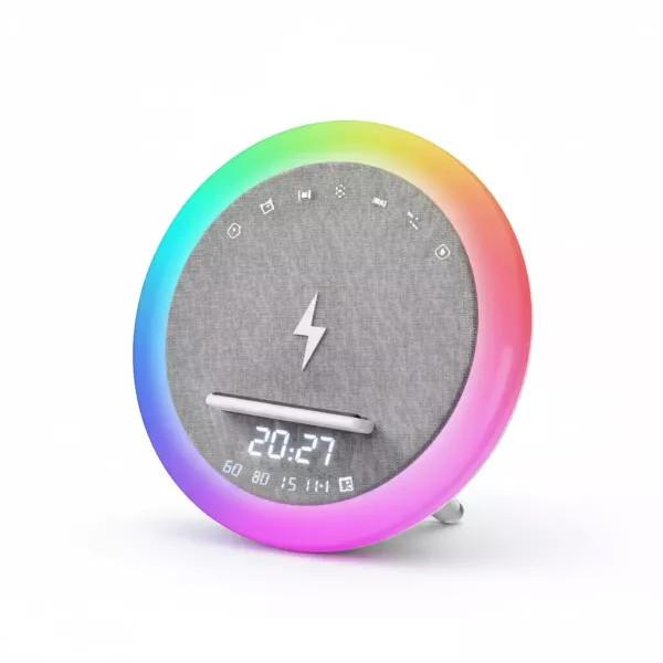 Parlante Bluetooth Despertador Con Carga Inalámbrica A912