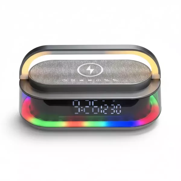 Parlante Bluetooth Despertador Con Carga Inalámbrica A913