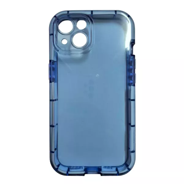 Funda Silicona Flex iPhone 13 Pro Max Azul