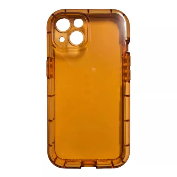 Funda Silicona Flex iPhone 13 Pro Max Naranja
